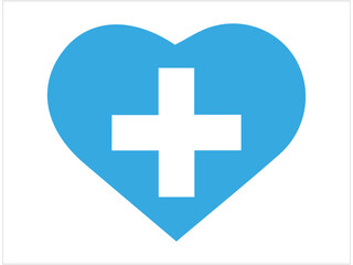 Health and medical logo and icon, vector, illustration.  