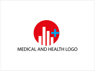 Health and medical logo and icon, vector, illustration.  