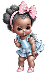Cute black baby girl 