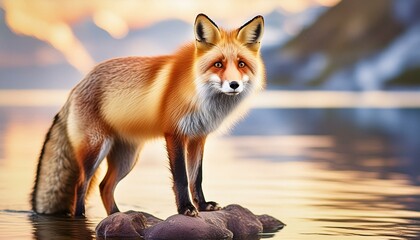 On the Hunt: The Red Fox's Stealthy Stance