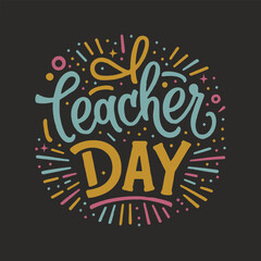 Teacher Day t shirt design