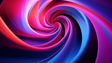 Obraz premium A pink and blue swirl.