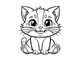 Obraz premium illustration of a kitten 