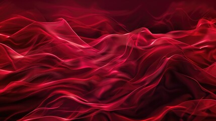 Flow of Red Waves in the Background
