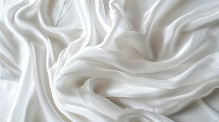 Fototapeta premium Thin, creative lines and a soft, white shirt material suitable for use in textile factories, especially for men.