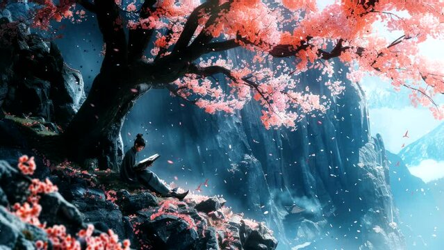 Petals and Prose: Immersed in Stories by Sakura