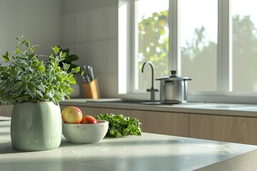 Ambient Kitchen Table Display: Countertop Product Advertising_