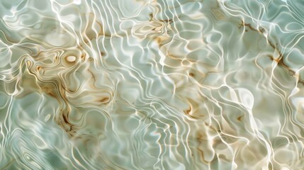 Muted tones and delicate winding lines recreate the soft ripples and eddies in a rivers gentle current..