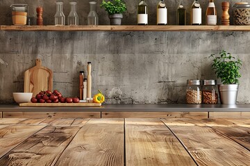 Elegant Wood Tabletop Kitchen Backdrop: Top Bar Food Home Room Scene