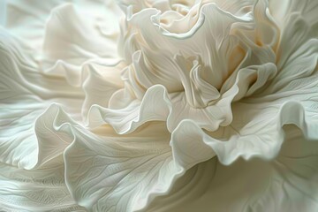 Close Up of a Large White Flower