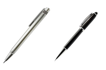 set of Pen, nothing in the background, ultra realism, isolated on white background