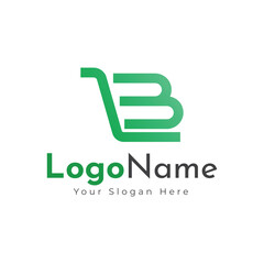 Ecommerce logo, Shopping cart logo and shopping bags logo vector