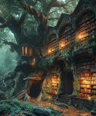 Tree house library
