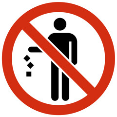 No littering sign