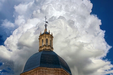 Dome of the church of La Purisima. Salamanca. Spain.