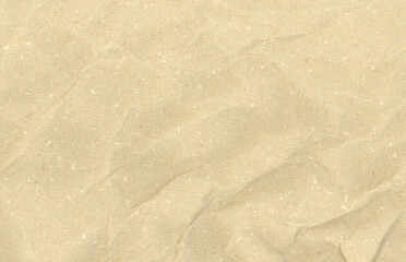 light brown crumpled paper texture background