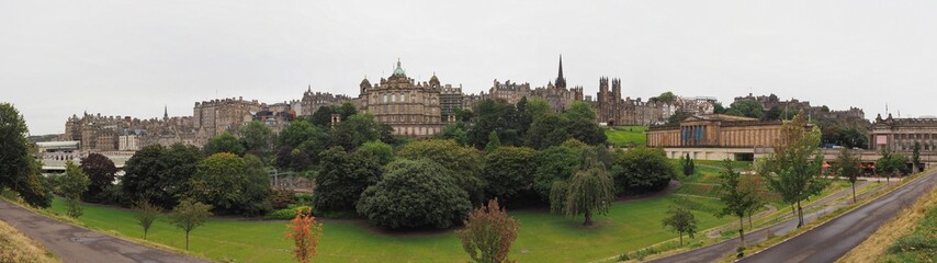 Panoramic view of Edinburgh, Scotland