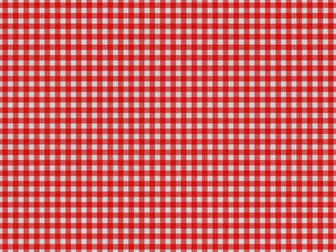 red white chequered tablecloth texture background