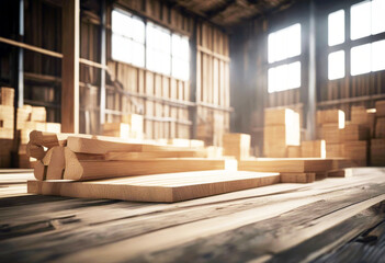 'illustration 3d concept delivery repair construction timber variety warehouse industry storage industrial distribution interior business store storehouse factory indoor transportation stock'