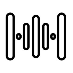 sound frequency illustration in line style