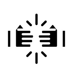 brotherhood illustration in line style solid style