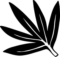 hand drawn vector of leaf decoration.