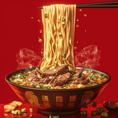 Chopstick Mastery: A Delicate Dance of Picking Up Noodles