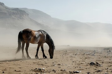 Solitary Wild Horse: Power and Freedom in the Desert