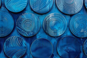 Blue Circular Metal Patterns: Innovative Architectural Design.realpath