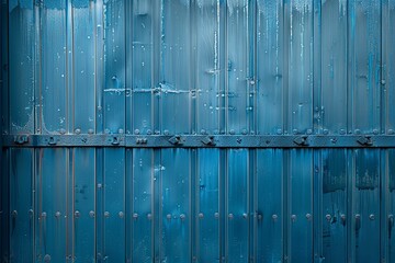 Abstract Blue Metal Panel Designs: Modern Industrial-Inspired Aesthetics