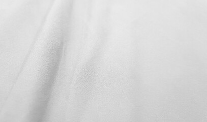 Soft white wrinkled fabric for graphic design or wallpaper