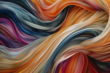 Bright abstract smooth lines. Colored background.
