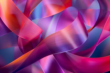 Dynamic Ribbon Twisted Background in Modern Abstract Motion