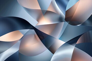Twisted Ribbons: Modern Abstract Geometric Design Background