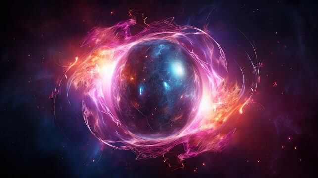 Spectacular cosmic event as a dying star transforms into a radiant energy orb
