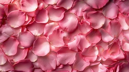 Fototapeta premium A stunning close up shot of delicate pink rose petals