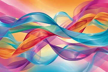 Vibrant Ribbon Waves: Twisted Forms and Fashionable Decorations