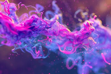 Neon Dreamscapes: The Fantastic Flow of Liquid Brilliance