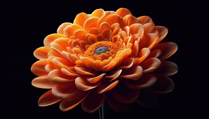 Generative AI - Macro Photography - Blue Flower - Nature - Lotus
