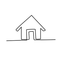 simple continuous house line