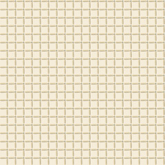 Seamless sackcloth check pattern from seams on square background vector illustration.