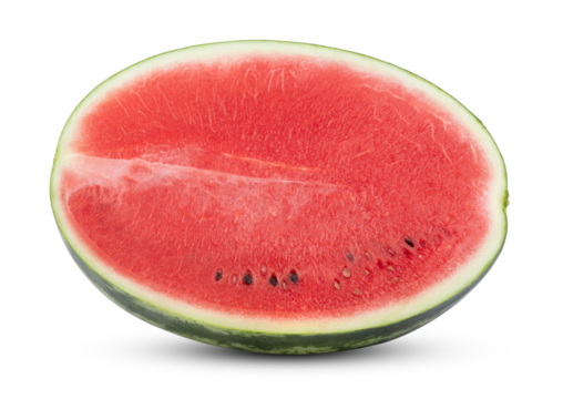 half watermelon isolated on transparent png