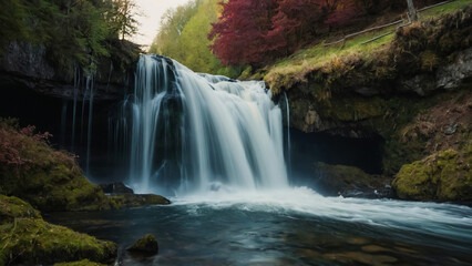 Fototapeta premium Tateshina Great Falls, Chino City, Nagano Prefecture 