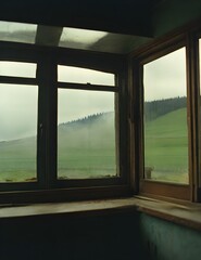 Fototapeta premium vintage, nature, country house, window, camera