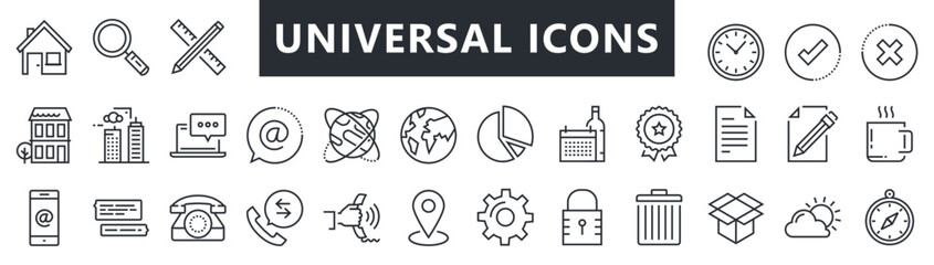 Universal Outline Icons