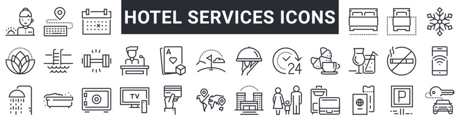 HOTEL SERVICES icons
