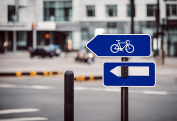 bicycle blue traffic white way isolated sign background bicyclist bike path wheel signs roadsign road communication banner plate symbol