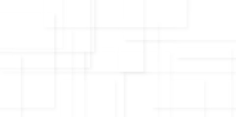 Abstract white and gray background design with layers of textured white transparent material in triangle and squares shapes. White color technology concept geometric line vector background.