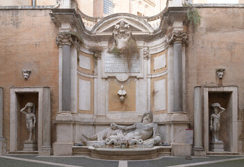 Marphurius or Marforio - large Roman marble sculpture