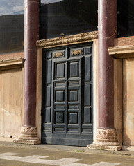 Atrium exterior of the Lateran Baptistery. Rome, Italy - obrazy, fototapety, plakaty